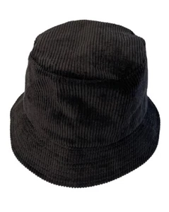 Nuevo con etiquetas Sombrero Cubo Vince Pana Negro S/M - Imagen 1 de 4