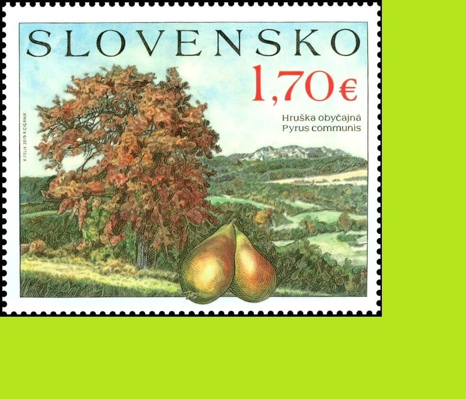 Slovakia 2019 Nature Protection - Fruit Trees - MNH - Image 1 of 1