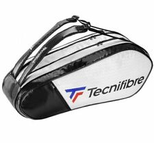 TECNIFIBRE TOUR ENDURANCE RS 6R SIX SQUASH/TENNIS RACKET BAG WHITE & BLACK