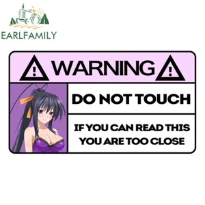 EARLFAMILY 5.1" Akeno Warning Don't Touch Anime Car Decals Tank Cap Stickers - Bild 1 von 2