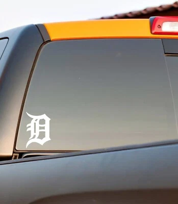 ORACAL Detroit Tigers Old English D - Vinyl Decals Various Colors & Sizes!