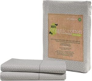 100% Organic Cotton Pure White King-Sheets Set, 4-Piece Pure Organic Cotton Long