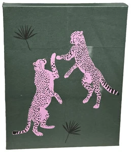 The Novogratz Dancing Cheetahs I Canvas Art Print 8 X 10 - Picture 1 of 1