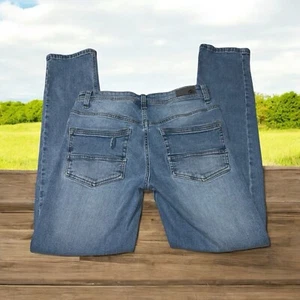 Pantalones de mezclilla ajustados Free Planet para hombre talla 30x32 azul lavado medio - Imagen 1 de 7