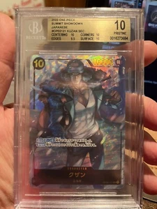 2023 One Piece JPN OP02 Alternate Art  #121 Kuzan Beckett BGS 10 Pristine - Foto 1 di 2