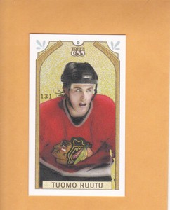TUOMO RUUTU #131 2003 04 TOPPS C55 MINIS BROOKLYN BACK ROOKIE CHICAGO BLACKHAWKS