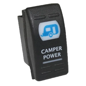 CAMPER POWER 265B Rocker Switch 12V 16A ON OFF Universal Blue for Wrangler D... - Imagen 1 de 1