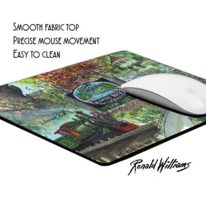 Town of Blowing Rock NC Landmarks By Ronald William Coastal NC Artist Mouse Pad - Picture 1 of 4
