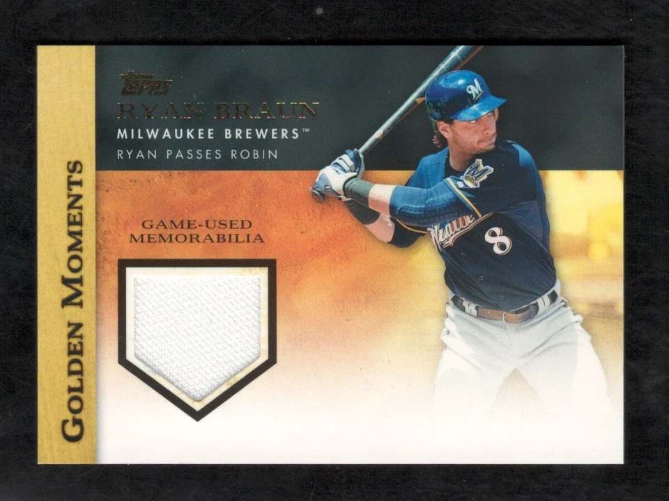Ryan Braun Insert 2012 Topps Golden Moments Relics #RB Baseball Card - Image 1 of 1