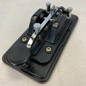Hi-MOUND ELECTRO HK-708 Straight Telegraph Morse Key Vertical key no Cover - Zdjęcie 1 z 7