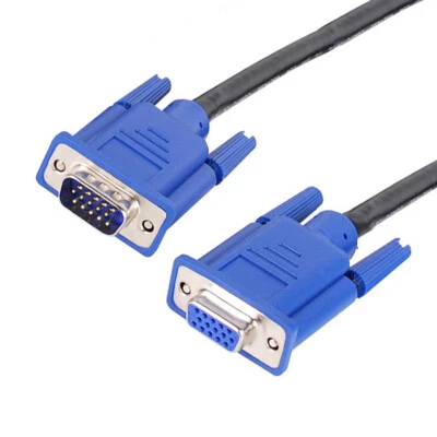 VGA Male to Female Extension Cable Video LED Monitor Wire M-F 10Ft 3M 10 Ft - Image 1 of 4