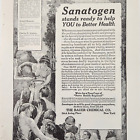 Sanatogen Antique Ad Print Original 1913 Bauer Chemical Quack Medicine Tonic