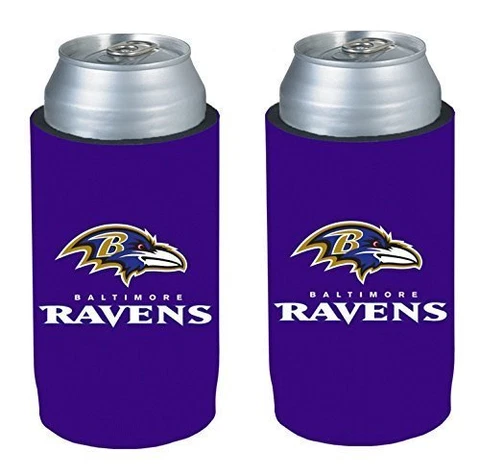 Baltimore Ravens NFL 2 pack Ultra Slim Koozie cooler hugger Cover