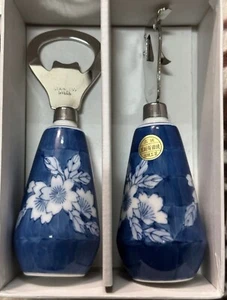 Aritayaki Kyuemon Cherry Blossom Pattern Bottle Opener/Can Opener Set - Picture 1 of 5