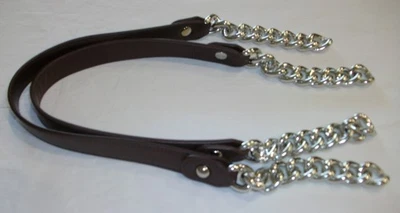 Novo Conjunto Miche de 2 Alças de Corrente de Prata Marrom 22" Substituição - Imagem 1 de 4