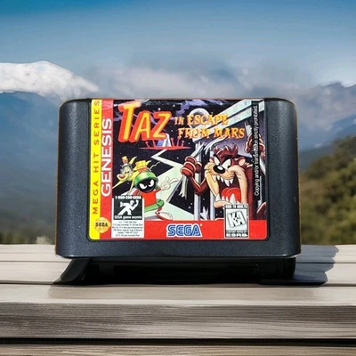 Taz In Escape From Mars ( Sega Genesis, 1994 ) Tested And Working  - Image 1 of 3