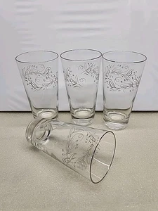4 bicchieri in vetro Homer Laughlin modello CELESTE 12 oz  - Foto 1 di 3