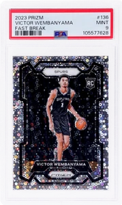 Panini Prizm Victor Wembanyama Fast Break Prizm #136 2023 PSA 9 - Imagen 1 de 2