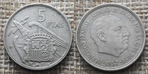 Coin Espagne - 1961 (1961) - 5 pesetas Franco (N0565) - Picture 1 of 3
