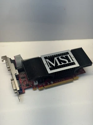 MSI GeForce 8400 GS NX8400GS-TD512EH Video Card PCie 512MB VGA S-Video DVI (6) - Image 1 of 4