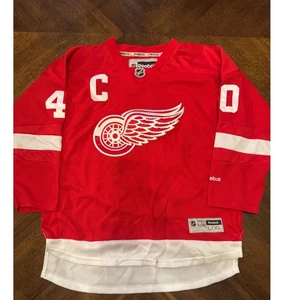 Detroit Red Wings Reebok Zetterberg 40 Youth L XL Hockey Trikot rot weiß |J1 - Bild 1 von 5