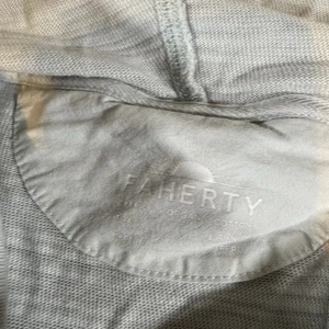 Faherty Sunwashed Hoodie Herren Large grau leichter Baumwollpullover - Bild 1 von 6
