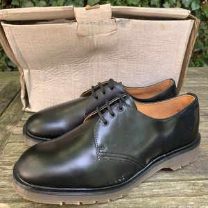 Dr Martens 1461 Black Gibson Vintage Made in England 3 hole Eyelet UK 7.5 - Picture 1 of 17