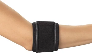 Champion Tennis Elbow Strap, Adjustable Support, Airmesh Fabric, Black, Regular - Picture 1 of 4