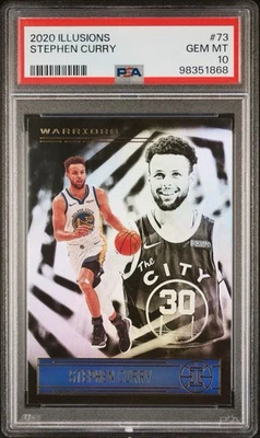 Panini Illusions Stephen Curry #73 2020 PSA 10 GEM MT Foto 1 de 3