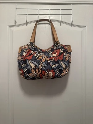 Relic Blue and Red Floral Shoulder Bag - Image 1 of 4