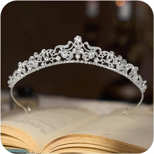 Tiaras y coronas para novia mujer nina accesorios de cabello boda cumplianos - Imagen 1 de 12