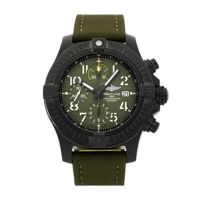 Breitling Avenger Chronograph Titanium Auto Green Strap Watch 45mm V13317101L1X2 - image 1 of 4
