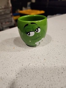M&M's Green Barrel Shot Glass Espresso Cup - Picture 1 of 4