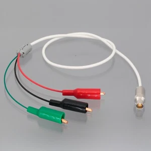 Triax 3-Slot TRB Jack Copper Alligator Clips M17/176-00002 Double Shielded Cable - Picture 1 of 6