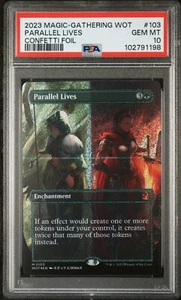 PSA 10 Gem Mint - Parallel Lives - Confetti Foil Enchanting Tales - Magic The Gathering - Imagen 1 de 2