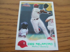 2000 Fleer Focus Masterpiece Mania #10 Desi Relaford 287/300 PHILLIES