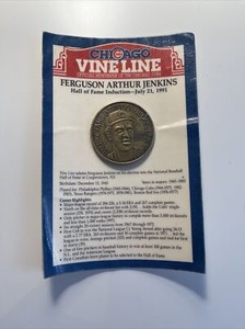 VINE LINE CHICAGO CUBS FERGUSON ARTHUR JENKINS 1991 HALL OF FAME INDUCTION COIN