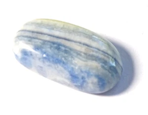 SMALL SCHEELITE in CALCITE TUMBLESTONE 2.5 x 1.3 cm  5.13 gm LAPIS LACE ONYX #12 - Picture 1 of 4