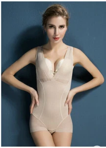 Women Sexy Seamless Body Shaper Corset Bodysuit Postpartum Full Body Control New - Picture 1 of 16
