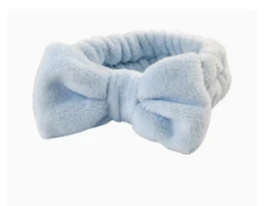 Bow Hair Band & Wristband Set, Soft, Durable, One Size Fits All - Blue - 1 pc - Picture 1 of 1