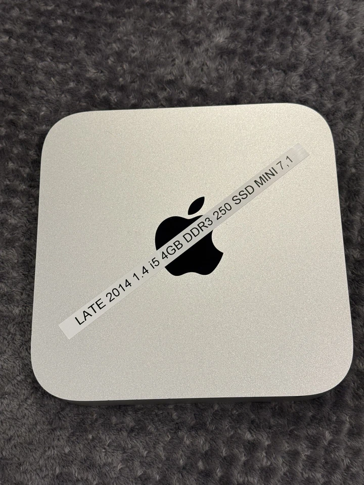 APPLE MAC MINI A1347 LATE 2014 CORE i5 1.4GHz, 4GB RAM, 250GB SSD - Image 1 of 1