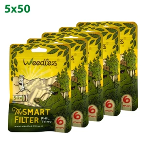 250 - Weedlez Smart Filter - Phil Trino 6mm - 5 bustine da 50 Carboni Attivi - Afbeelding 1 van 2