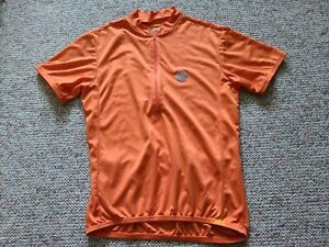 EUC Men's Nashbar 1/2 Zip Short Sleeve Cycling Jersey Color Orange Size Large L 