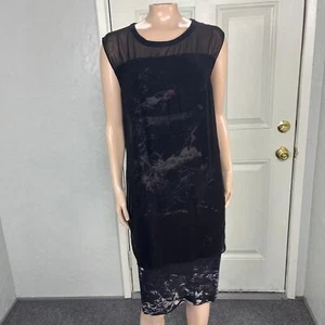 Vestido Allsaints Mujer EE. UU. 6 Fiesta Floral Sin Mangas Seda Cambio Diseñador F3-2 - Imagen 1 de 7