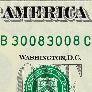 SIN CIRCULAR Repetidor Cuádruple (3008 3008) 30 de Agosto UNC Dólar Número de Serie - Imagen 1 de 3