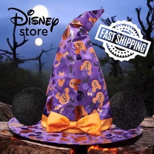 Minnie Mouse Witch Hat Kids NWT Costume Disney Store NEW FREE SHIPPING - Picture 1 of 3