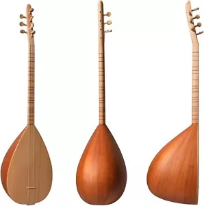Professional Turkish Saz Baglama Staved-Body Mulberry Long Neck - Afbeelding 1 van 5