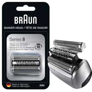 Braun 83M Replacement Head Compatible with Series 8 Electric Razor Blades Sliver - Picture 1 of 3