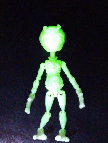 ALIEN Figure 7" Glow in The Dark 3D Printed Flexi Factory Cover