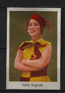 Lucie Englisch Vintage Movie Trading Cigarette Card Salem 377